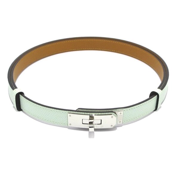 Auth HERMES Kelly 18 - Veil Peppermint Veau Epsom W Belt - Picture 1 of 6